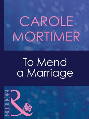 cover image of To Mend a Marriage